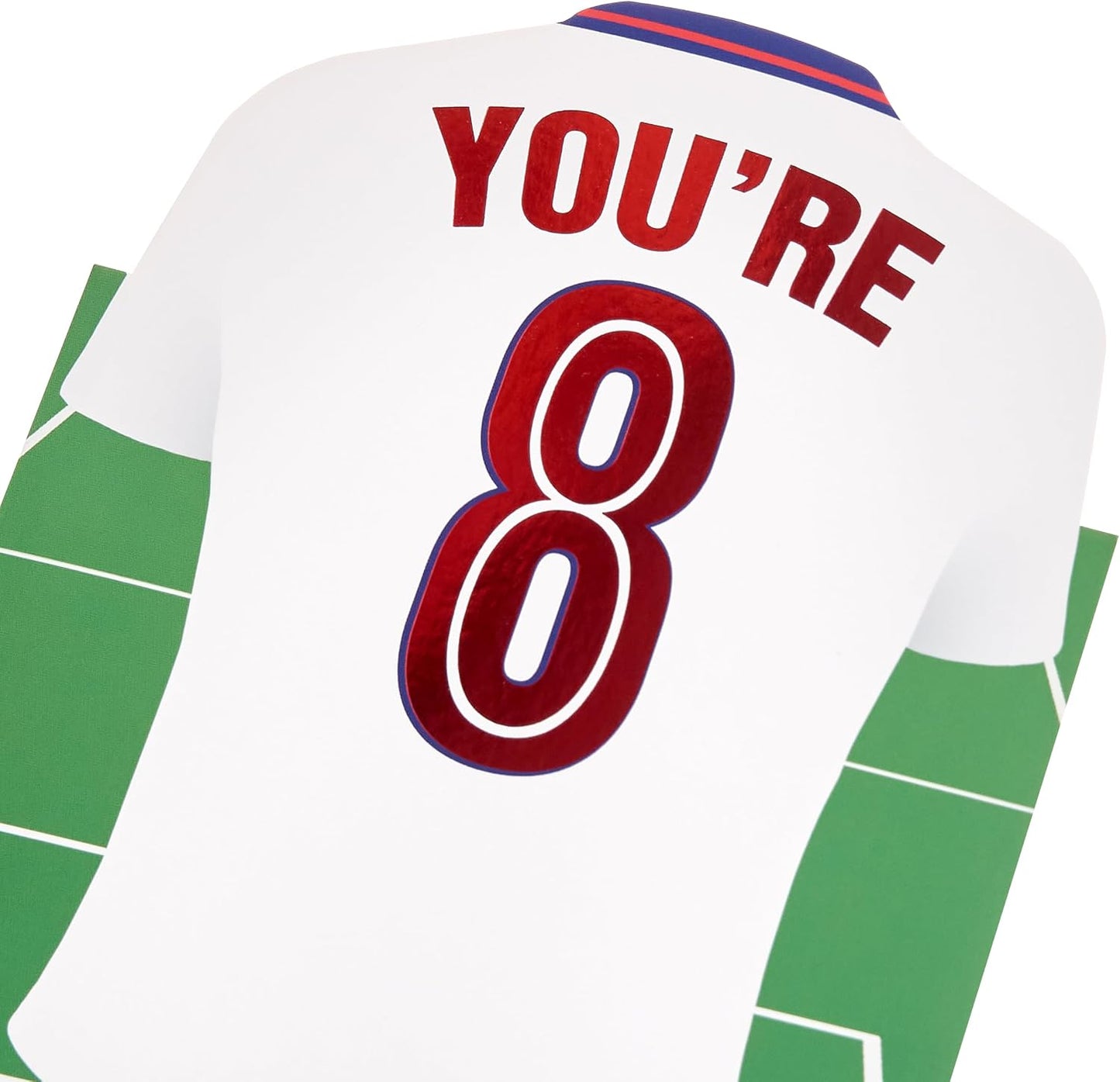 Football Shirt Design 8th Birthday Card