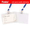 50 Sets of Name Badges with Blue Lanyards