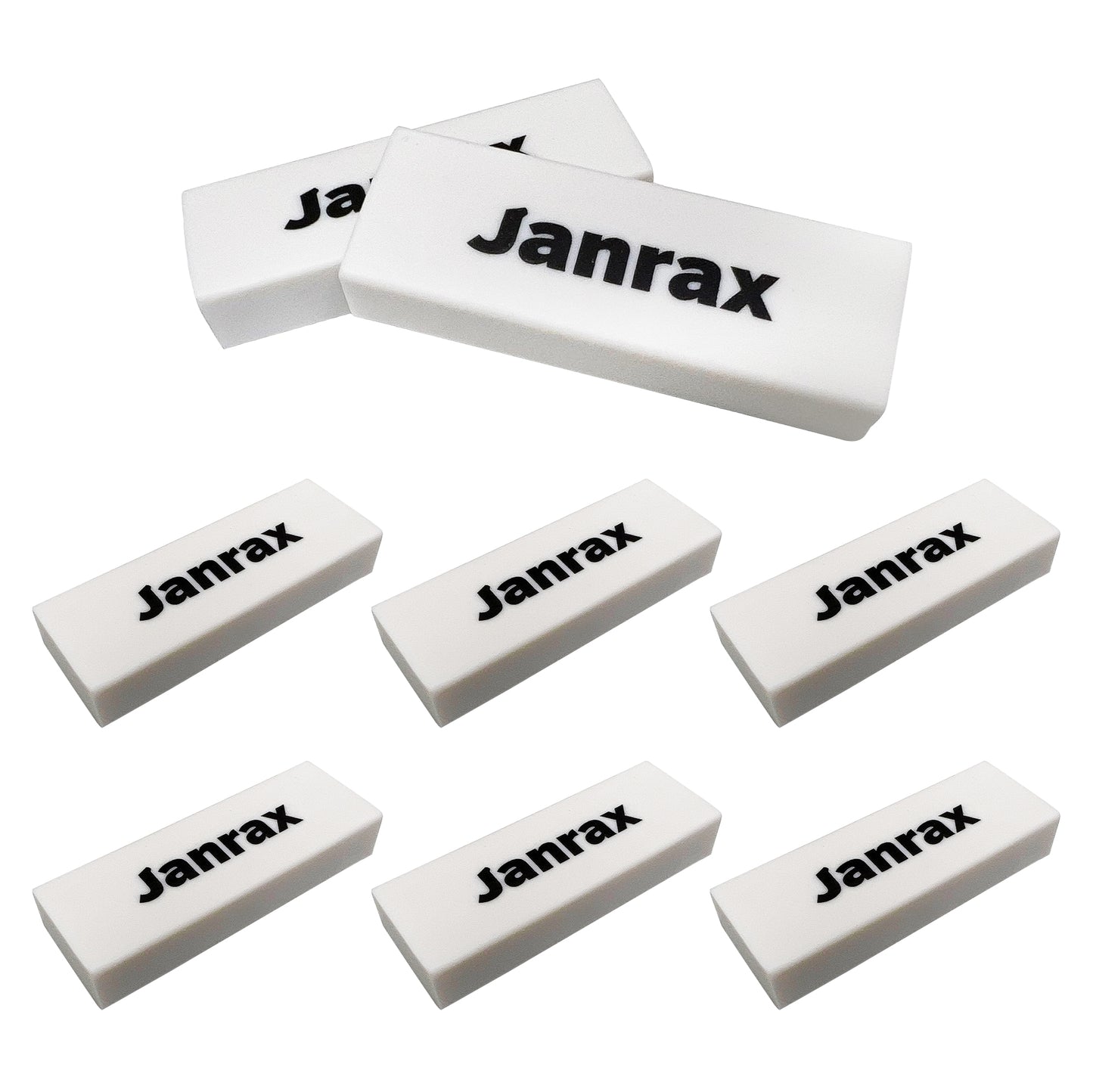 Pack of 10 TPR Rectangular Erasers