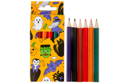 6 Pieces Halloween Colored Pencils 9cm