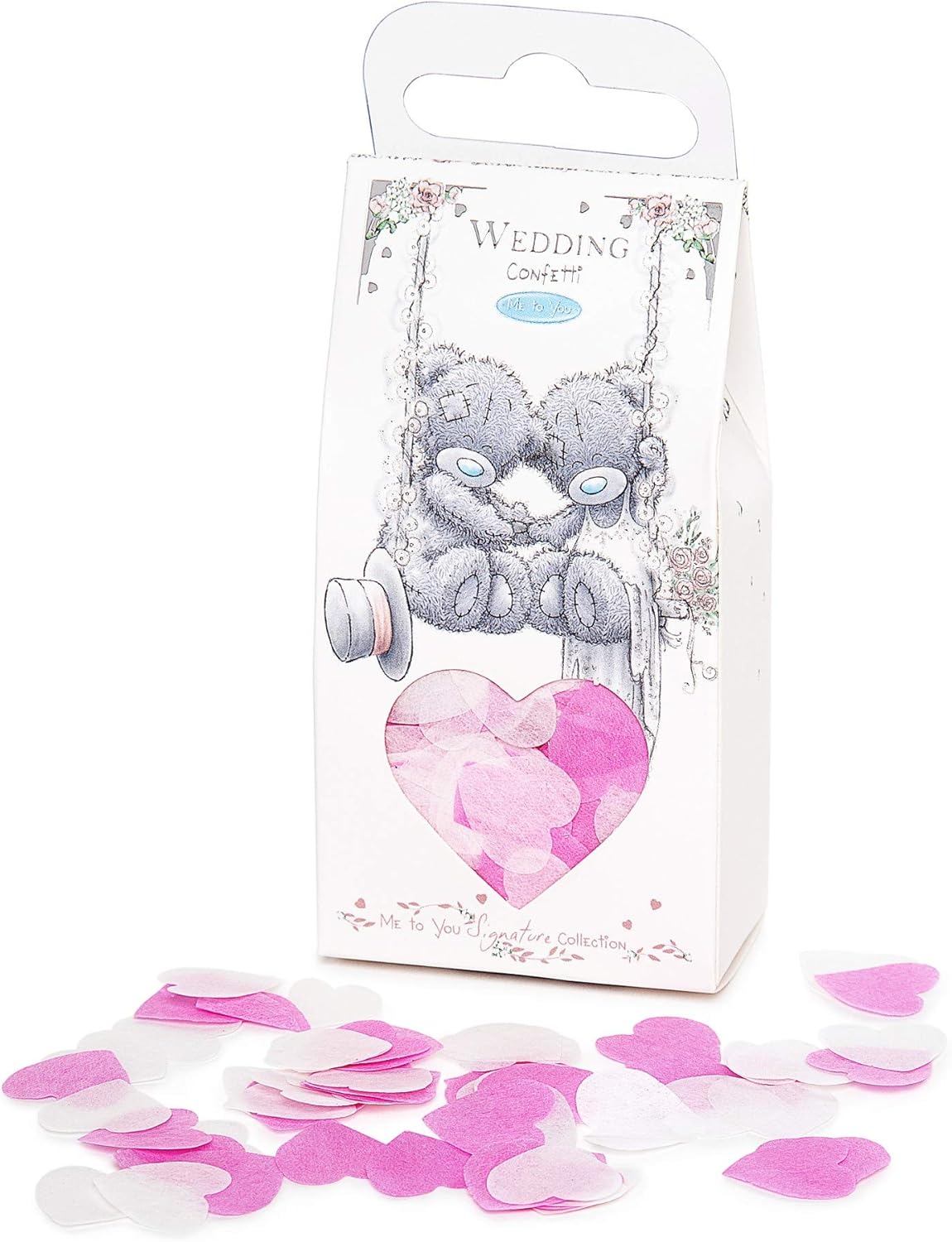 Me to You Tatty Teddy Wedding Day Love Heart Pink Confetti