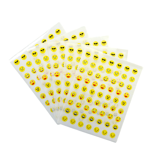 Pack of 3780 Smile Face 8mm Self Adhesive Labels