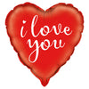 I Love You Red Heart Foil Balloon 18"