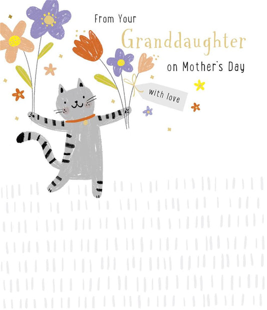 Cat Design From Granddaughter Mother's Day Card