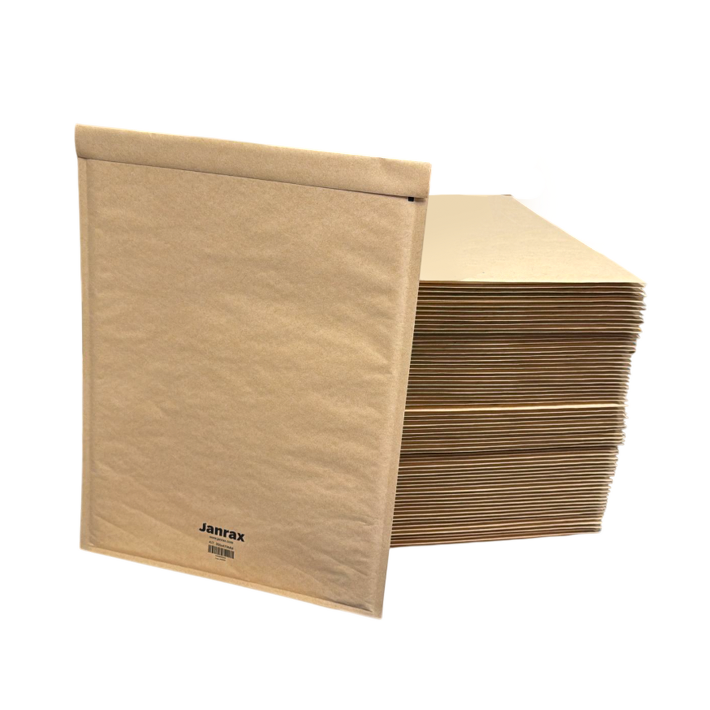 Pack of 100 Bubble Lined Size 7/K Padded Brown Postal Envelopes by Janrax