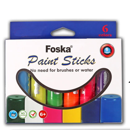 Pack of 6 Classic Colour Paint Sticks