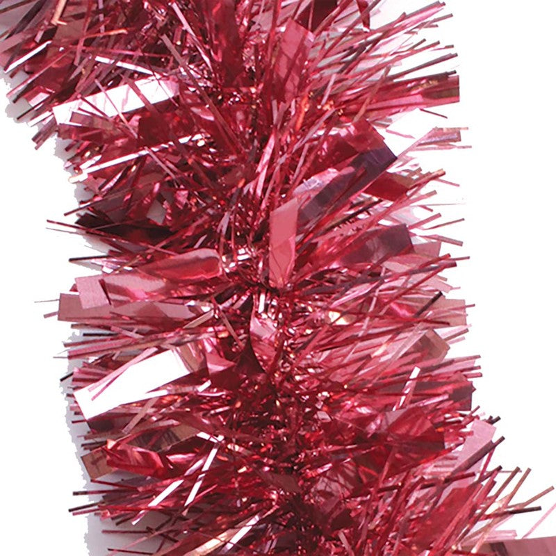 2m Christmas Chunky Blush Pink Tinsel