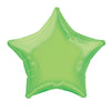 Solid Lime Green Star Shaped 20" Foil Balloon