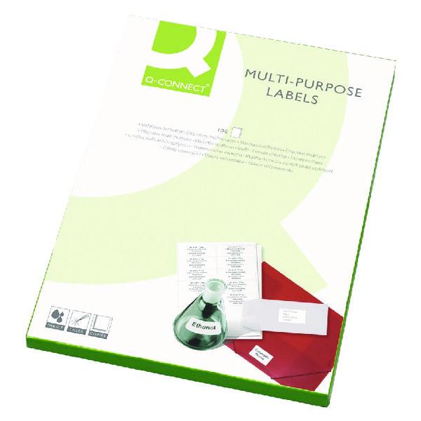 Pack of 100 Multipurpose Labels 199.6x143.5mm 2 Per Sheet White (200 L ...