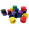 Pack of 36 Purple Coloured Round Flat Magnets - 24mm Whiteboard Notice Board Office Fridge