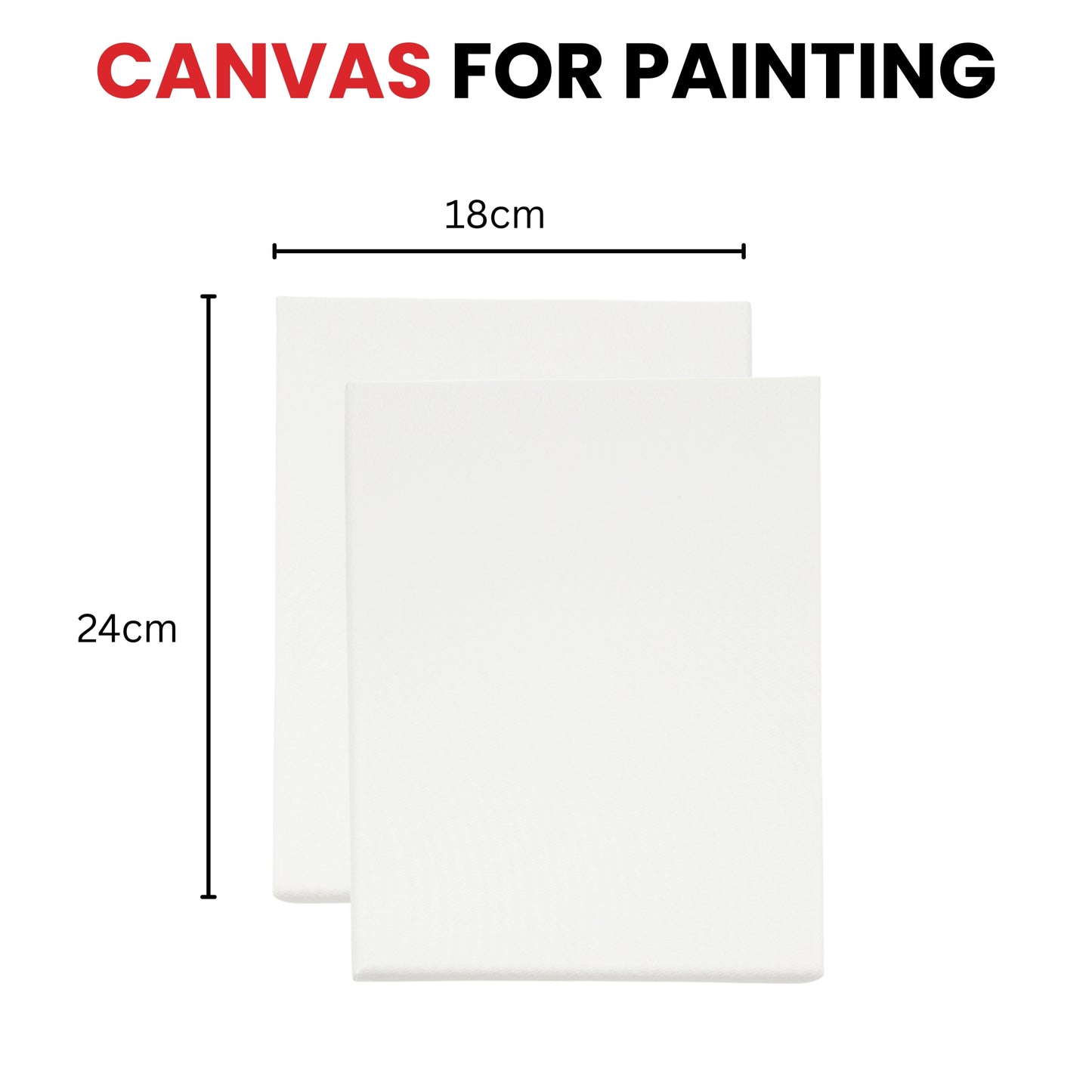 Stretched Mini Canvas Wooden Frame 280gsm 18x24cm