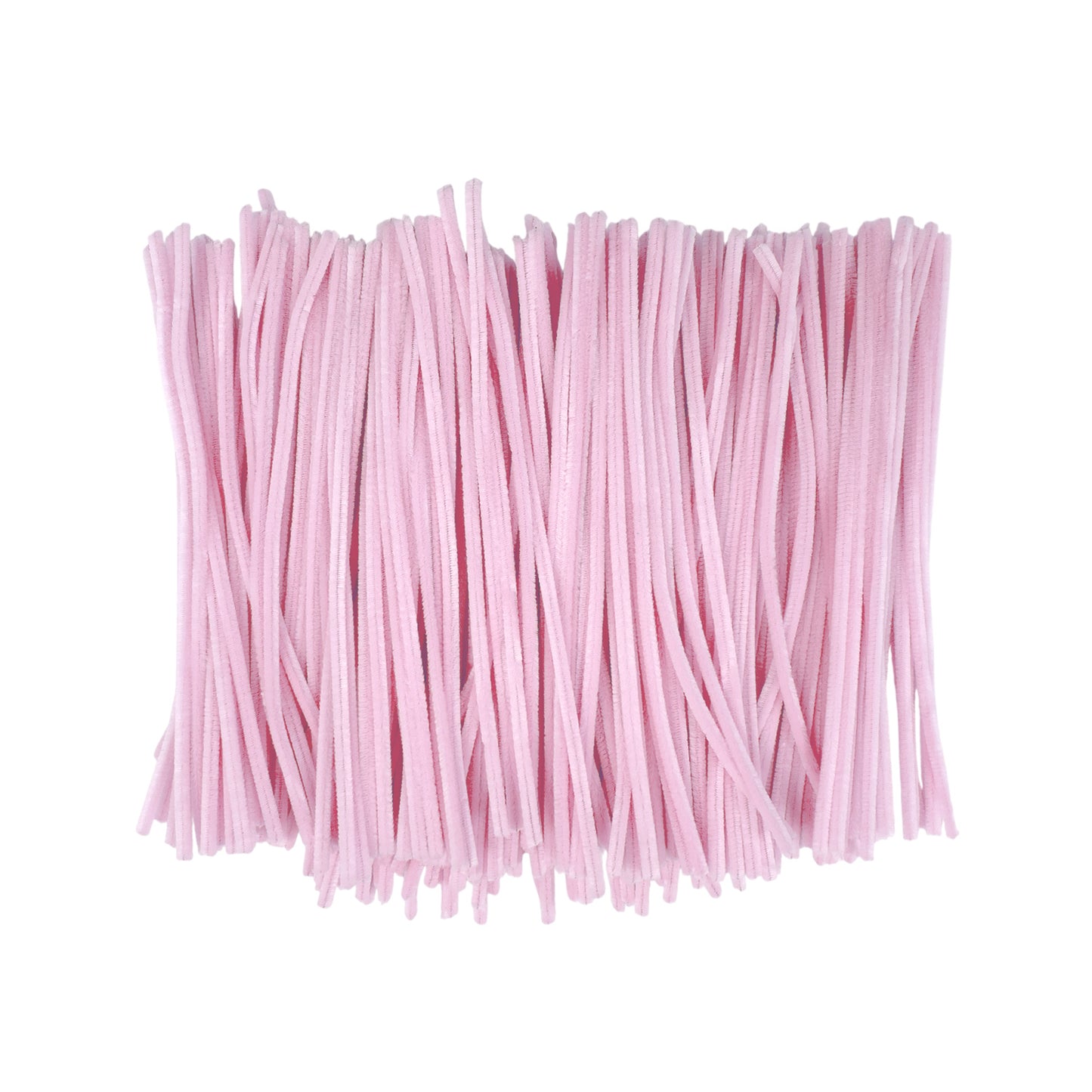 Pack of 500 Pastel Pink Coloured Pipe Cleaners 30cm x 6mm Craft Chenille Stems