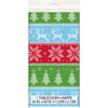 54" x 84" Ugly Sweater Christmas Rectangular Plastic Table Cover