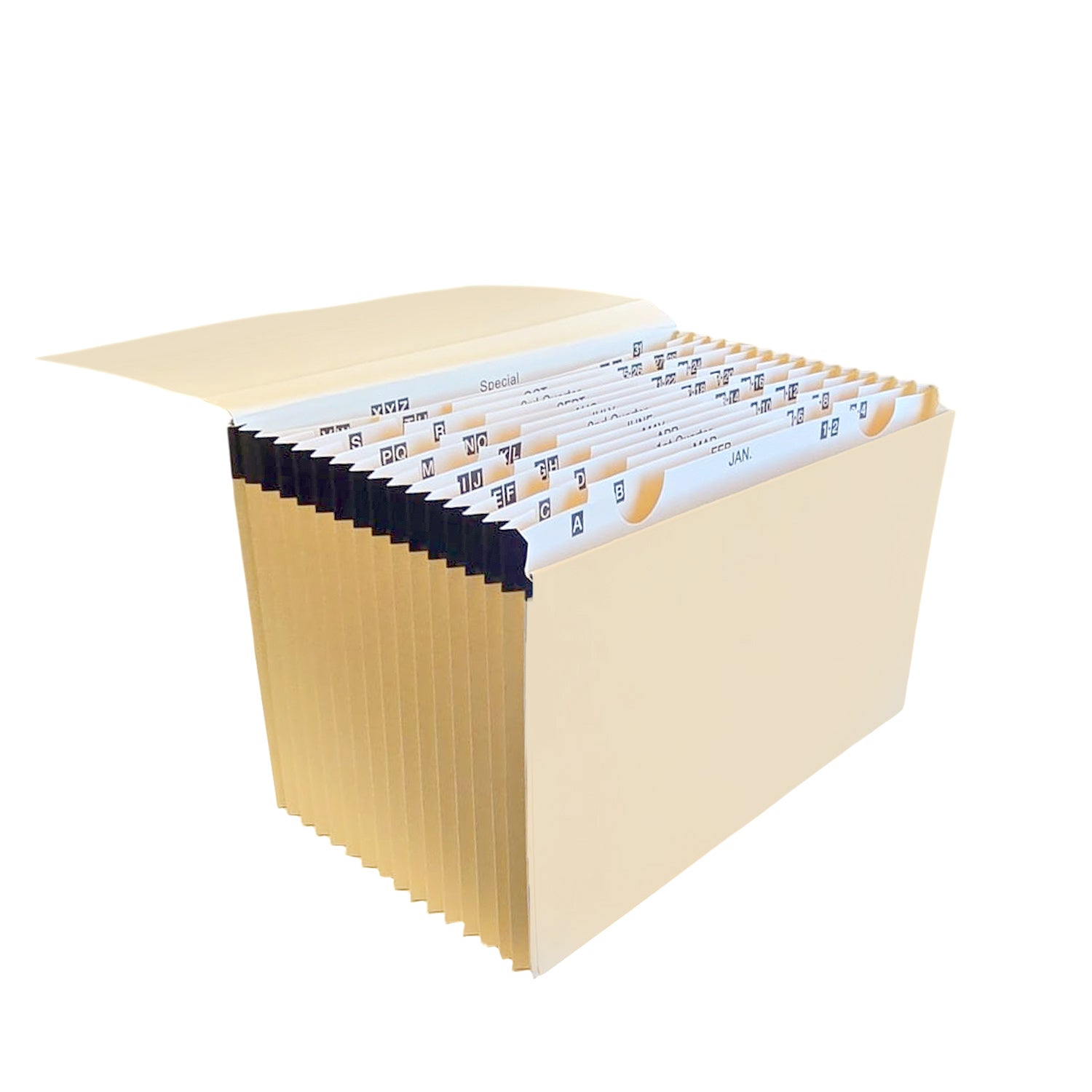 A4 Ivory 15 Pocket Expanding File – Month, Date & A–Z Tabbed Dividers ...