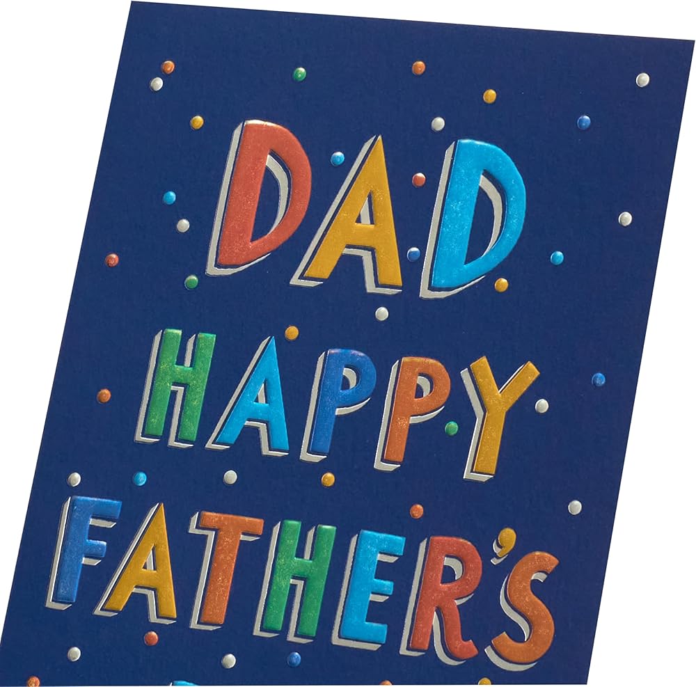 Coloured Dots Design for Dad Father's Day Card
