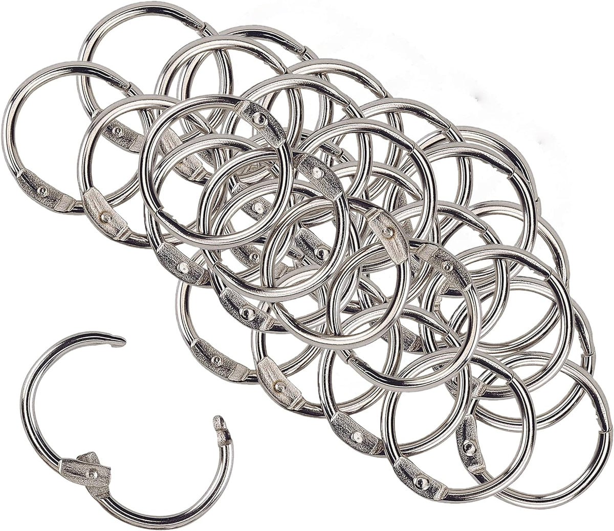 Pack of 100 Metal Binding Rings 19mm – Choice Wholesale