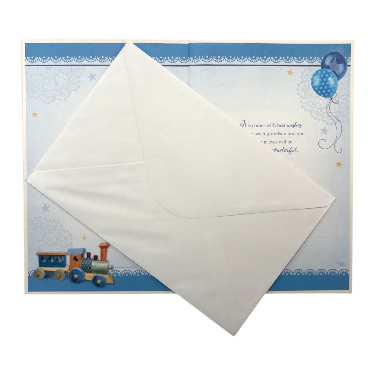 Congratulations On Birth Of Grandson Keepsake Treasures Greeting Card