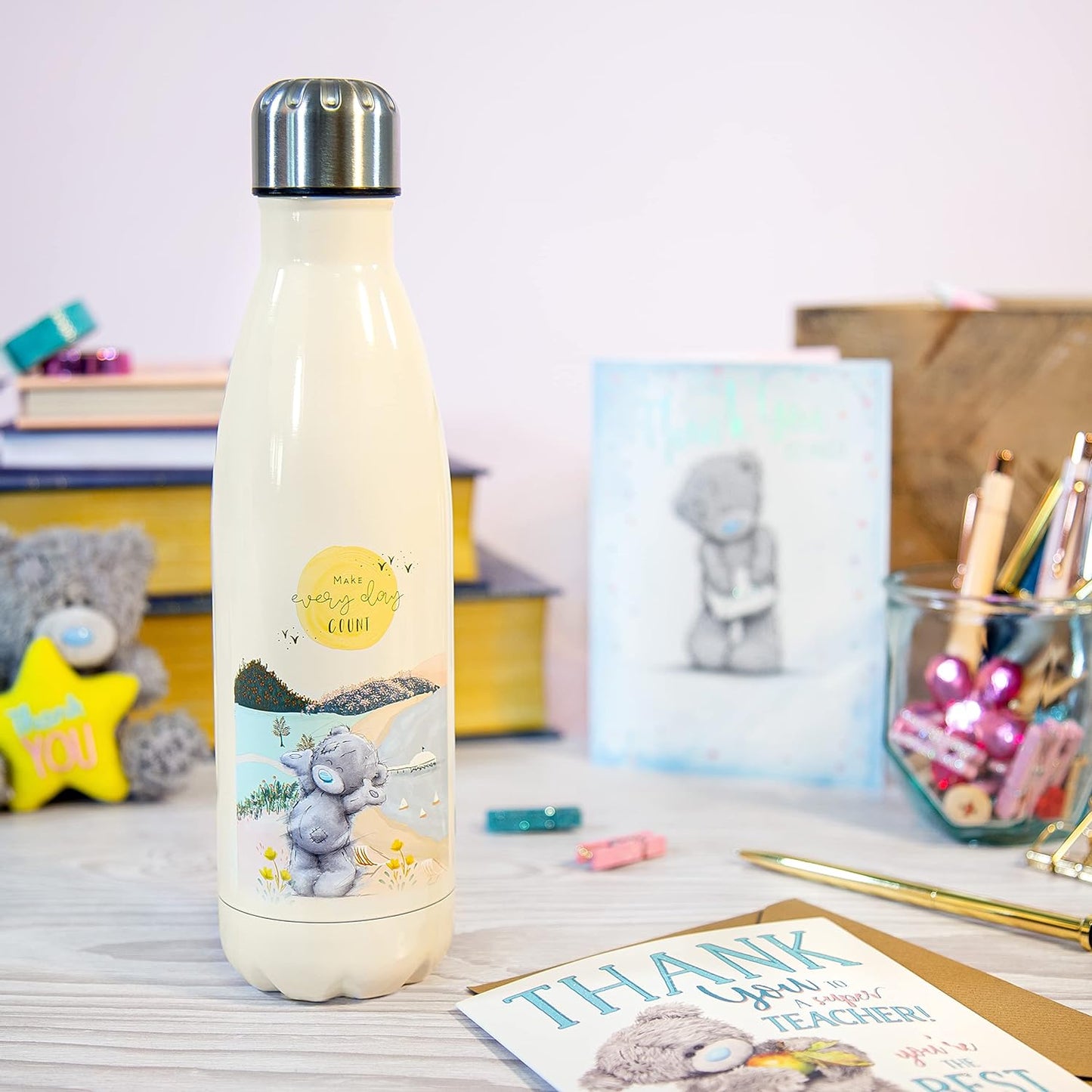 Make Every Day Count Me to You Bear Reusable Water Bottle