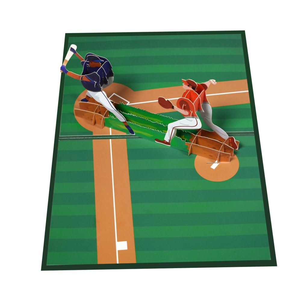 Baseball Field 3D Pop Up Greeting Card