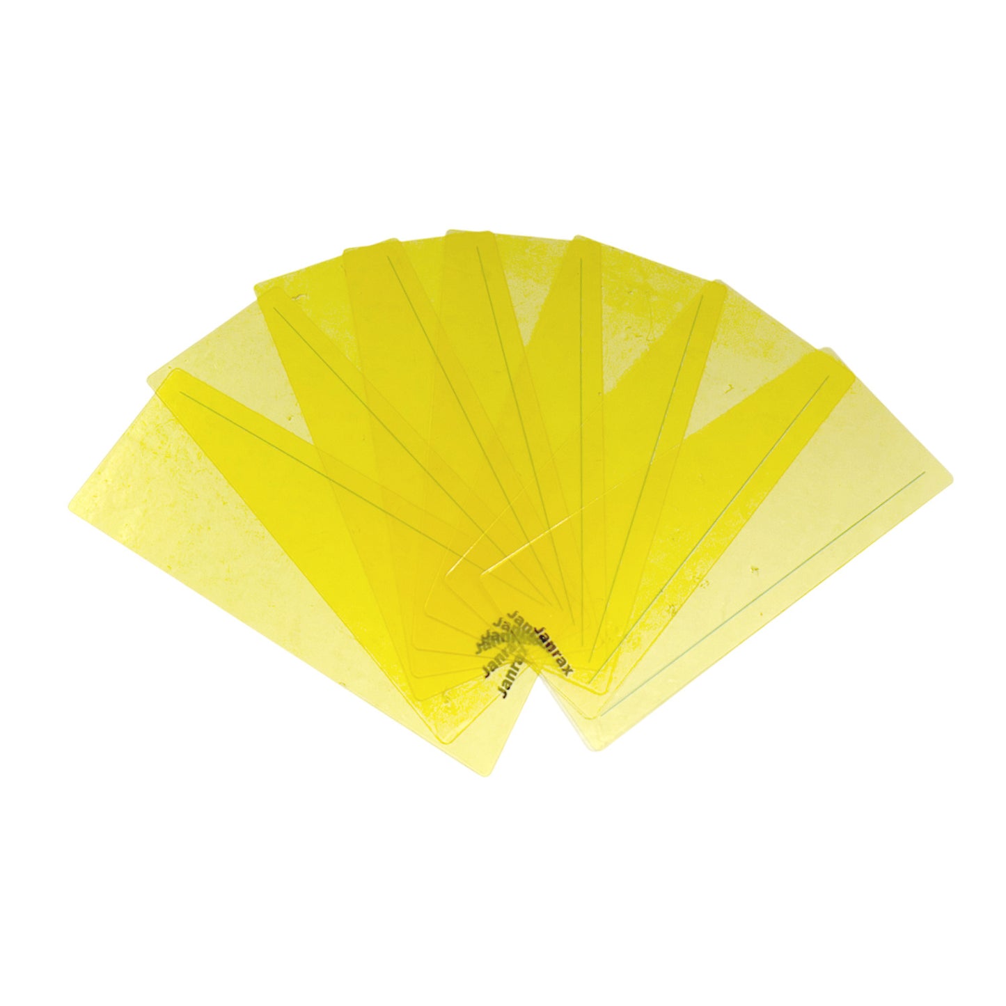 Pack of 24 Yellow 210x80mm Dyslexia Overlay Reading Strips – PET Material, Rounded Corners