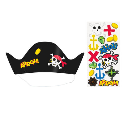 Pack of 8 Ahoy Pirate Party Hats