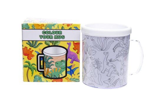 Dinosaur Theme Color Your Own Mug