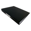 Pack of 20 A4 Black Paper Over Board Ring Binders by Janrax