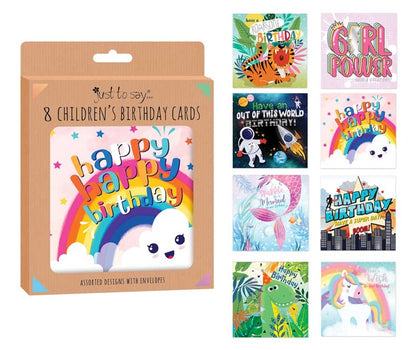 8 Kids Birthday Cards Box