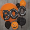 14" Black Halloween "Boo" Foil Letter Balloon Banner Kit