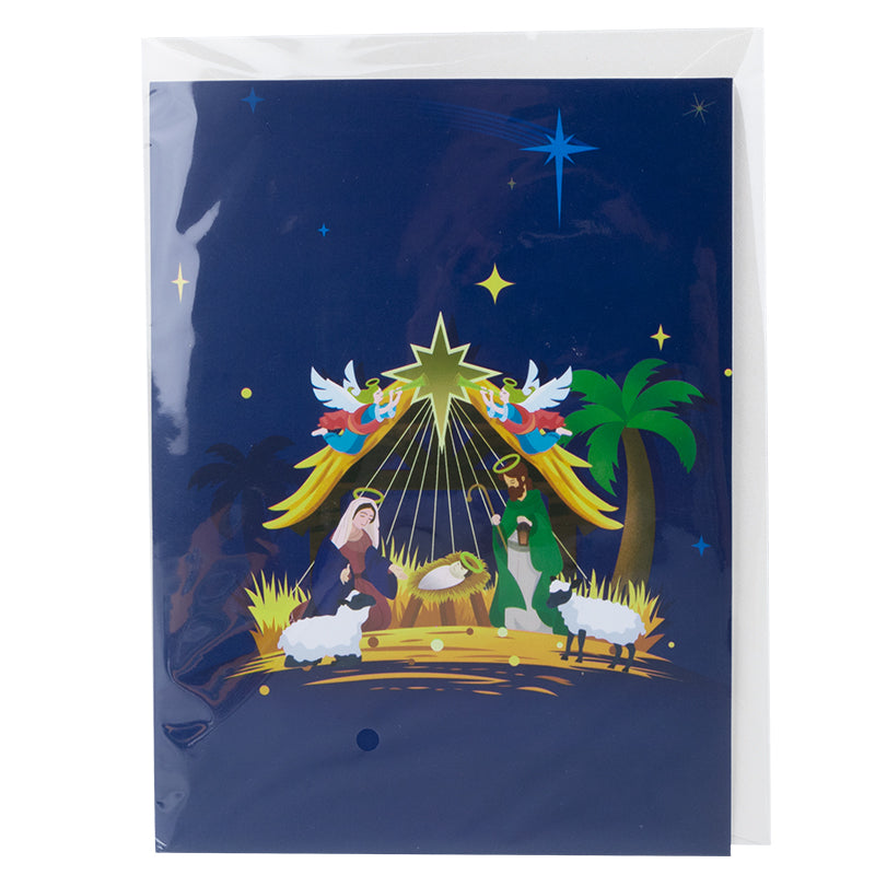 The Night of Jesus Nativity 3D Pop Up Christmas Card