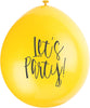 Pack of 10 Lets Party 9" Latex Balloons