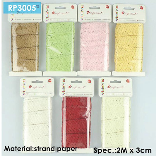 Single 3cm x 2m Paper Rope Reel