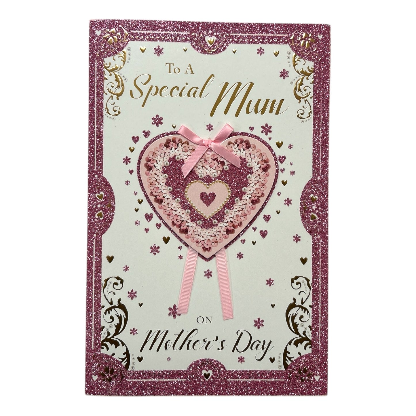 To A Special Mum Pink Heart Design Mother's Day Boxed Card