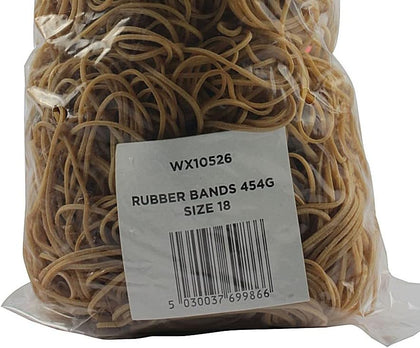 Pack of 454g Size 18 Rubber Bands