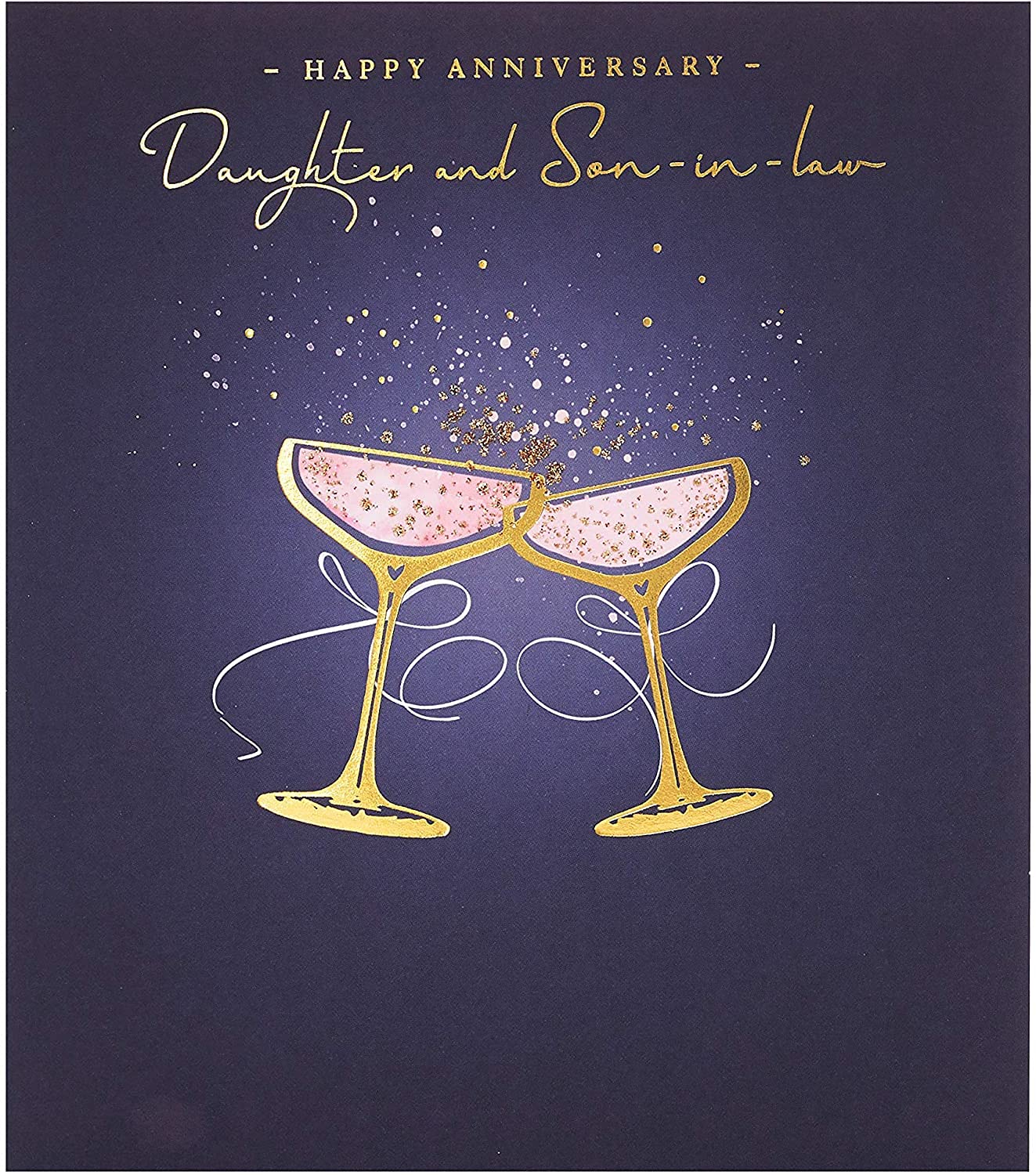Beautiful Anniversary Card from The Indigo Blush Range Daughter and Son-in-Law