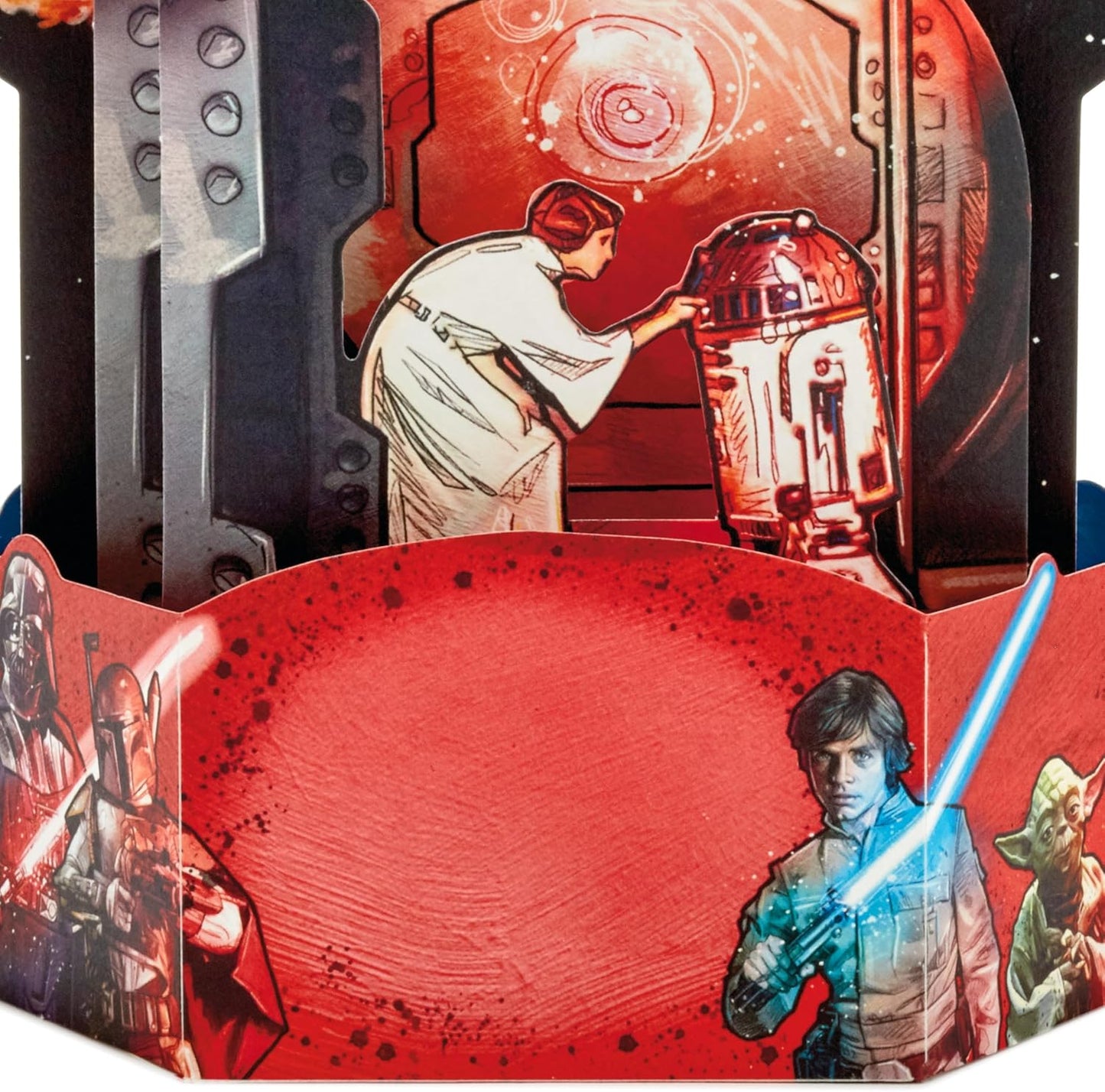 Star Wars Theme Pop Up Birthday Card with Music Out of this Galaxy