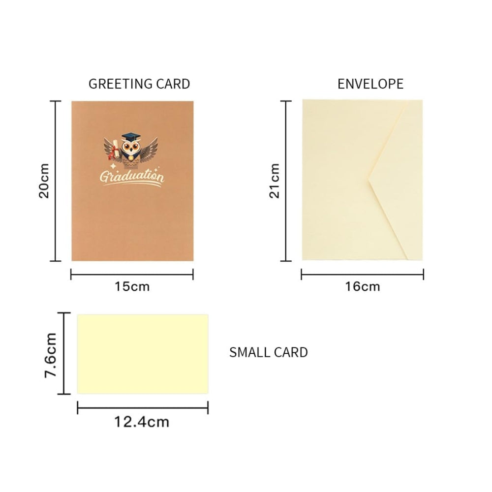 Celebration Owl 3D Pop Up Graduation Card