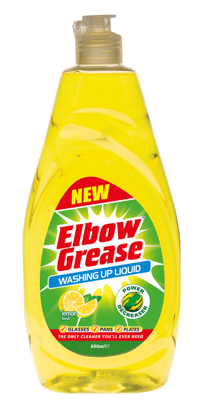 Elbow Grease Washing Up Lemon Fresh Liquid 600ml