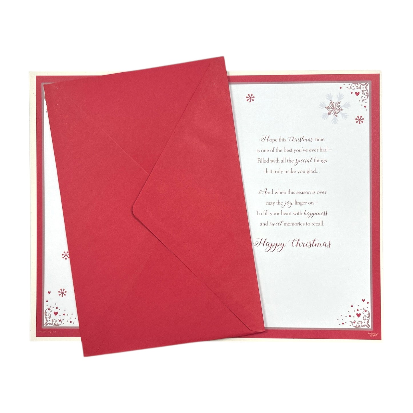 To Both of You Couple Walking in Winter Wonderland Design Christmas Card