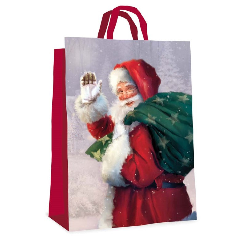 Non Woven Traditional Christmas Reusable Large Gift Bag