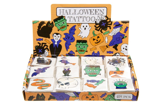 48 Pack of 12 Pieces Halloween Tattoos