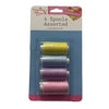 4 Spools Assorted Sewing Thread