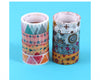 Pack of 8 Fancy Colour Cartoon Washi Tapes 1.5cm x 5m