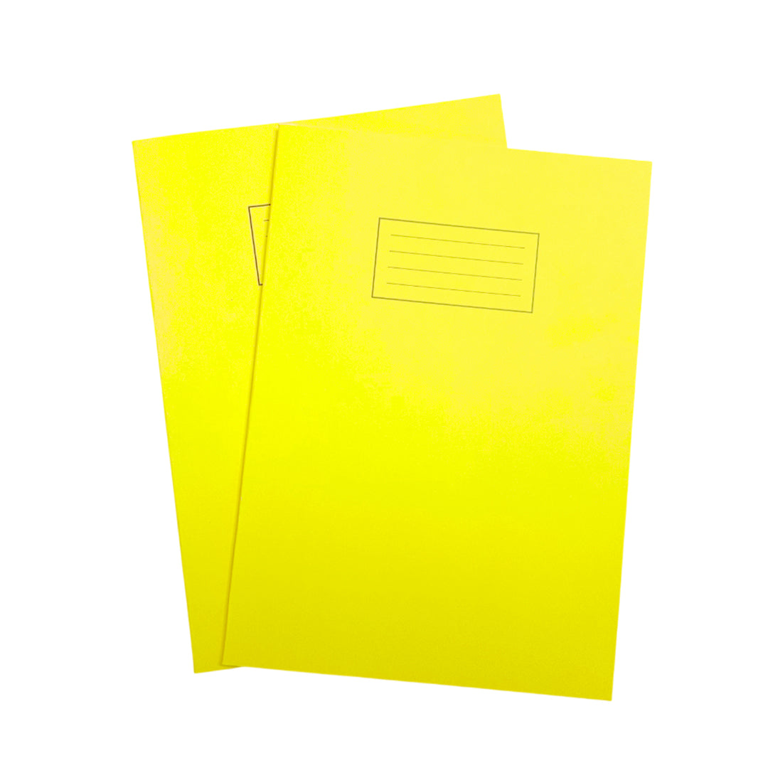 Janrax A4 Yellow 80 Pages Feint and Ruled Exercise Book