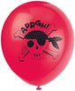 Pack of 8 Ahoy Pirate 12" Latex Balloons