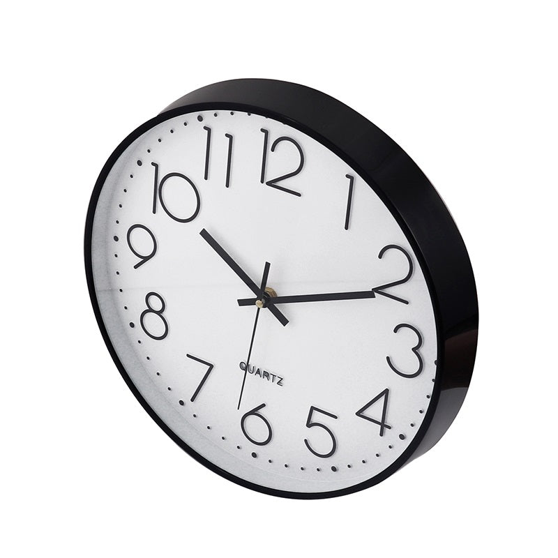12" Plastic Shell Quartz Classroom Office Home Clock