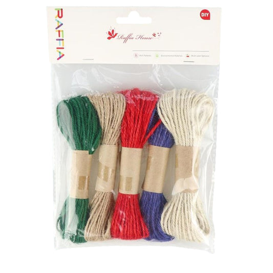 Pack of 5 Assorted Three Strand Hemp Ropes