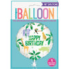 Animal Safari Round Foil Balloon 18"