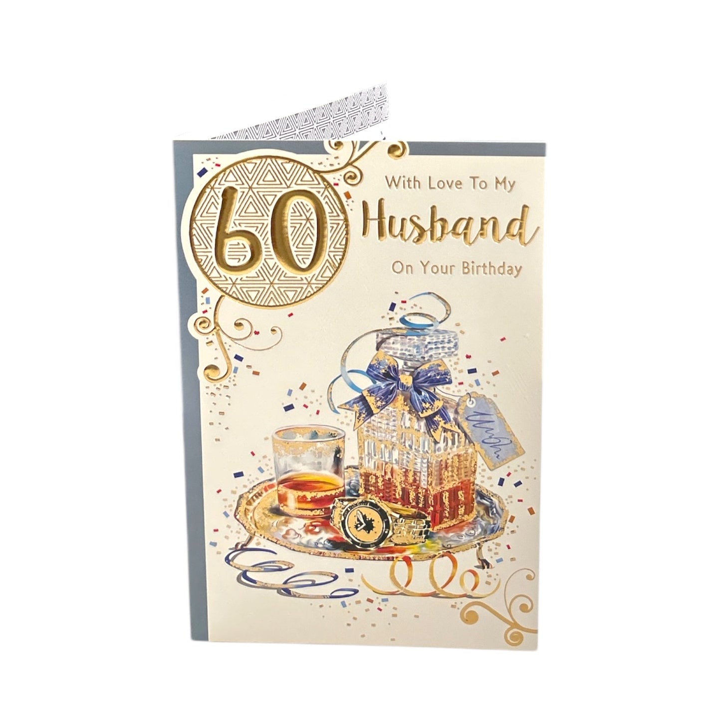 With Love To My Husband On Your 60th Birthday Celebrity Style Greeting Card
