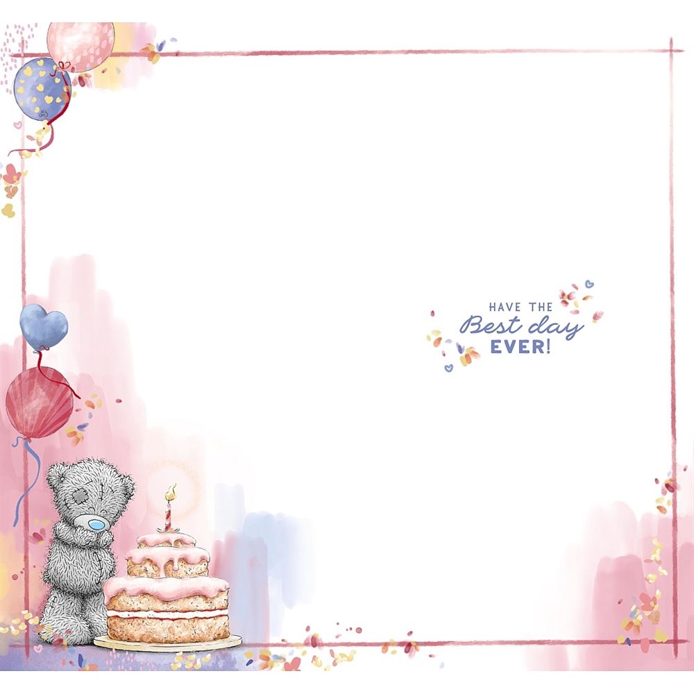 Bear Carrying Cake On Head Someone Special Birthday Card